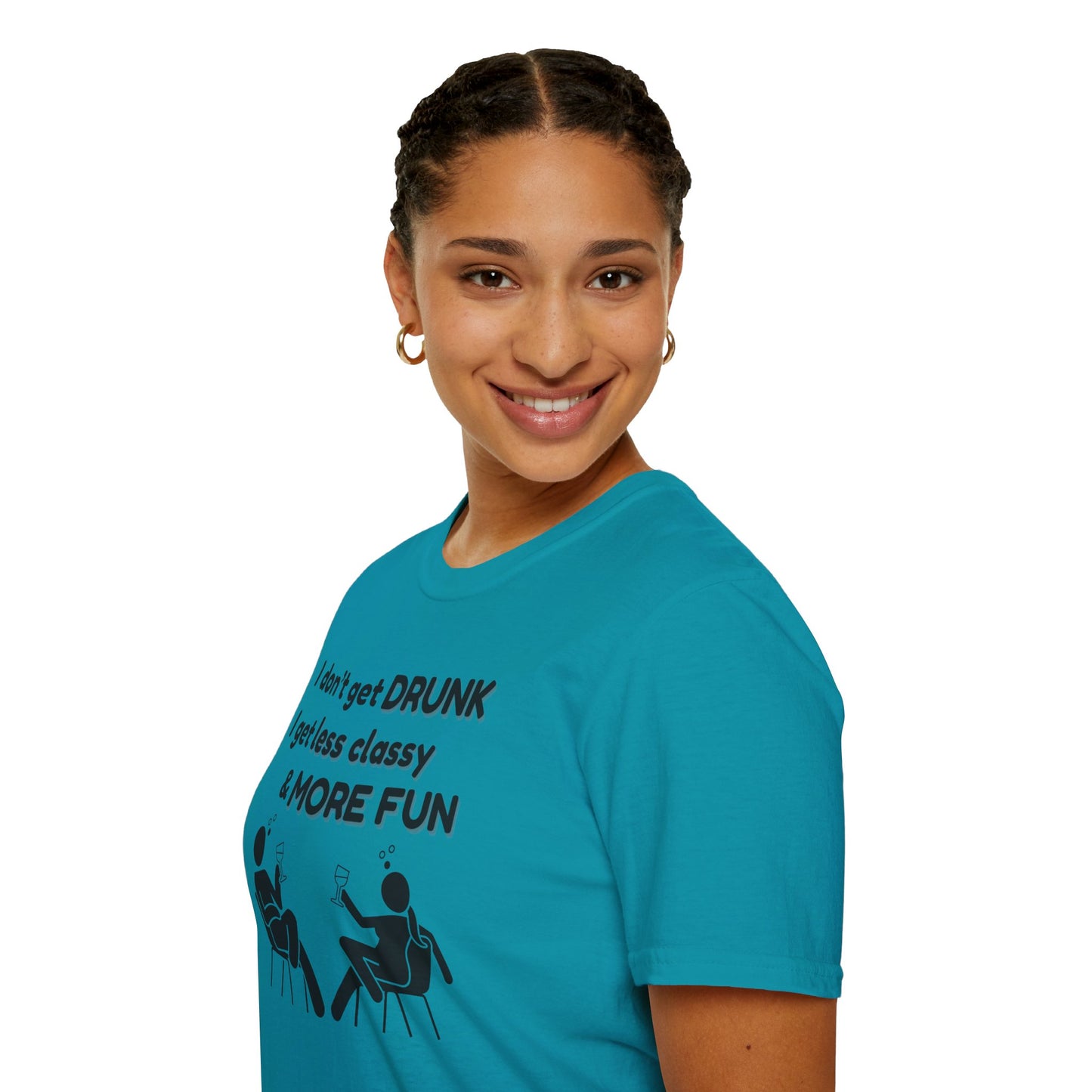 Less Classy More Fun, Unisex Softstyle T-Shirt