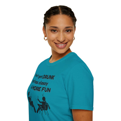 Less Classy More Fun, Unisex Softstyle T-Shirt