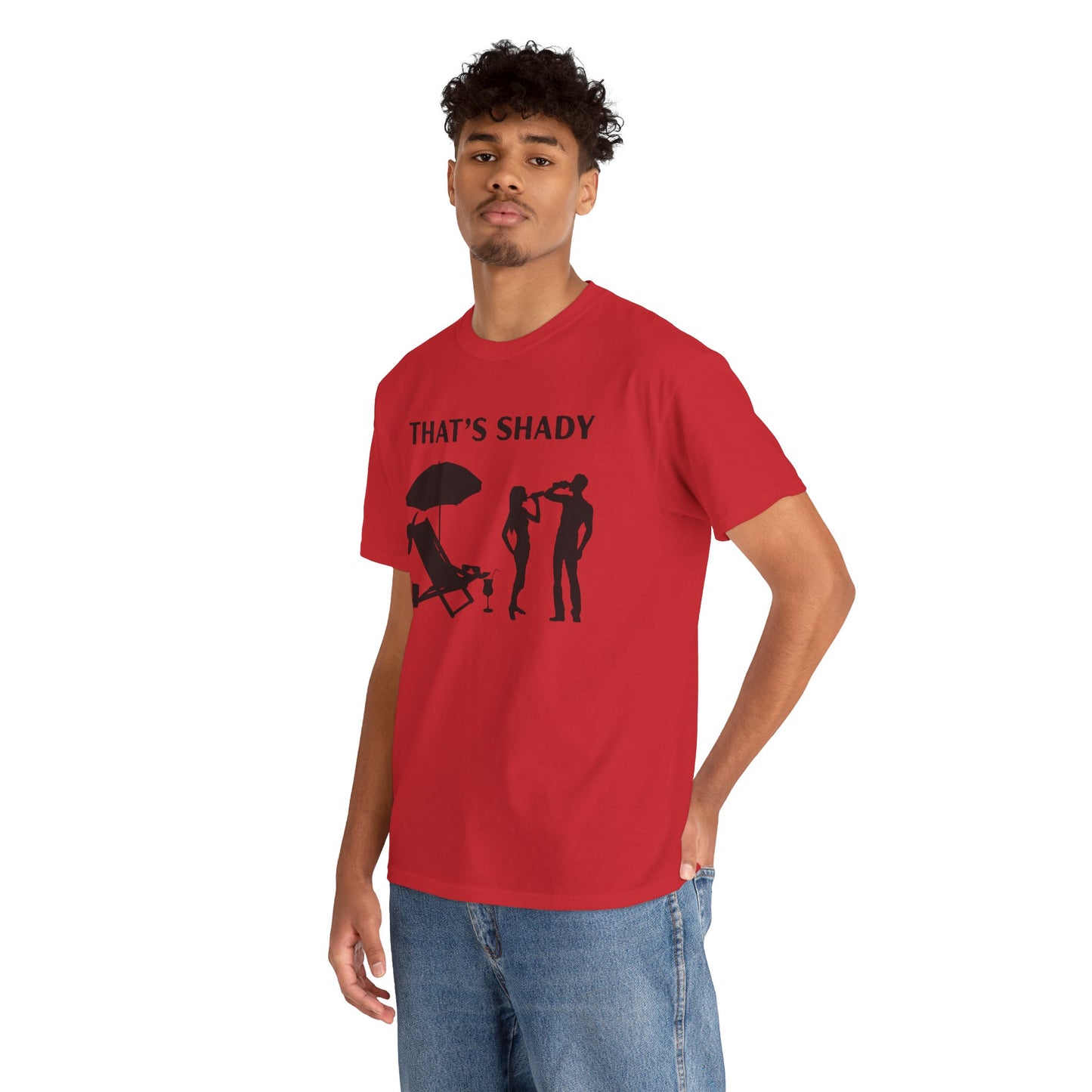 Funny Summer Tee, That's Shady Quote T-Shirt, Beach Dad Gift, Pool Party Outfits, Vacation Humor Tee, Unisex Cotton Shirt