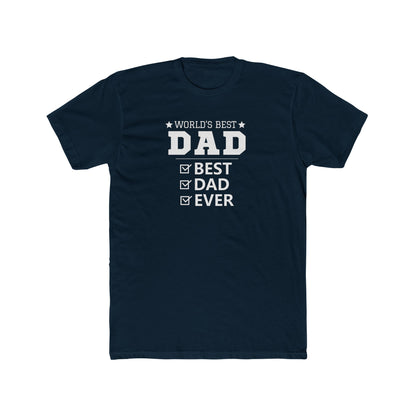World's Best Dad Unisex Cotton Crew Tee – Perfect Father's Day Gift