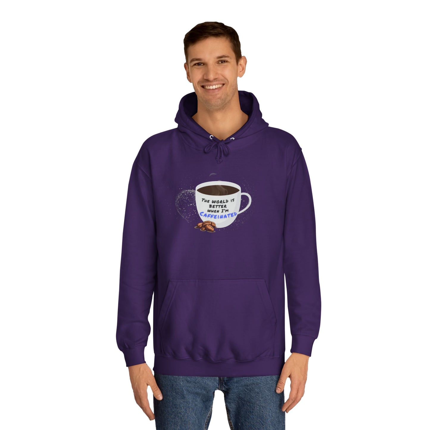 Caffeine Lover Hoodie - Unisex College Hoodie
