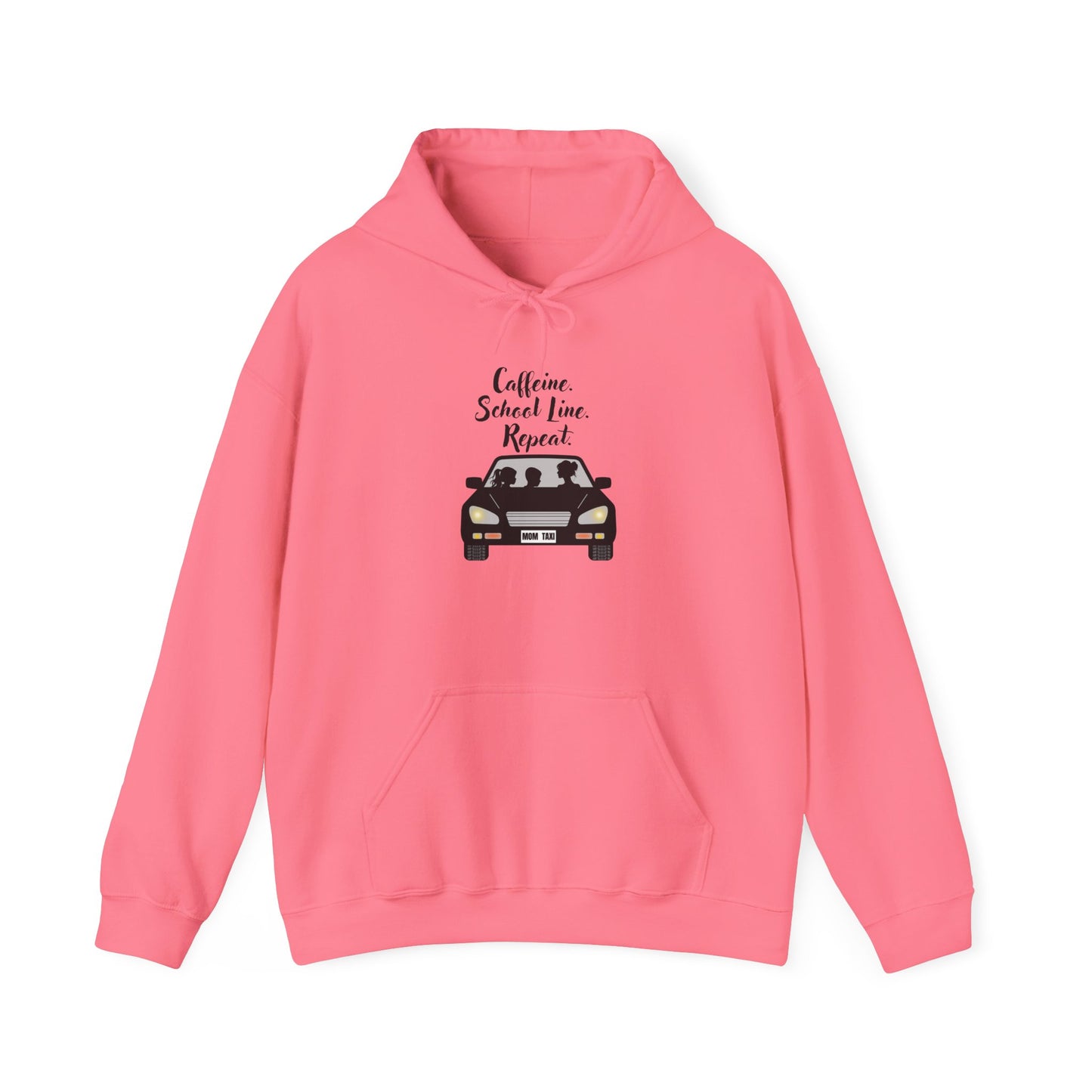Caffeine, Car, Time Repeat Hoodie | Cozy Unisex Sweatshirt for Coffee Lovers