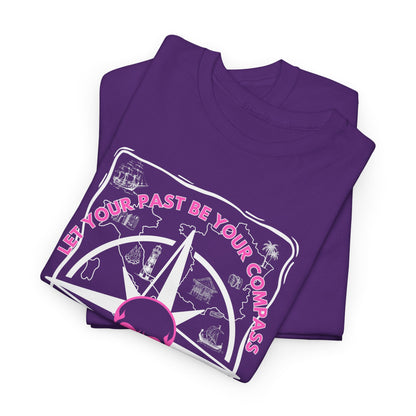 Graphic Tee - Edgy Skull Pink 'Don't Let Your Past Be Your Anchor'