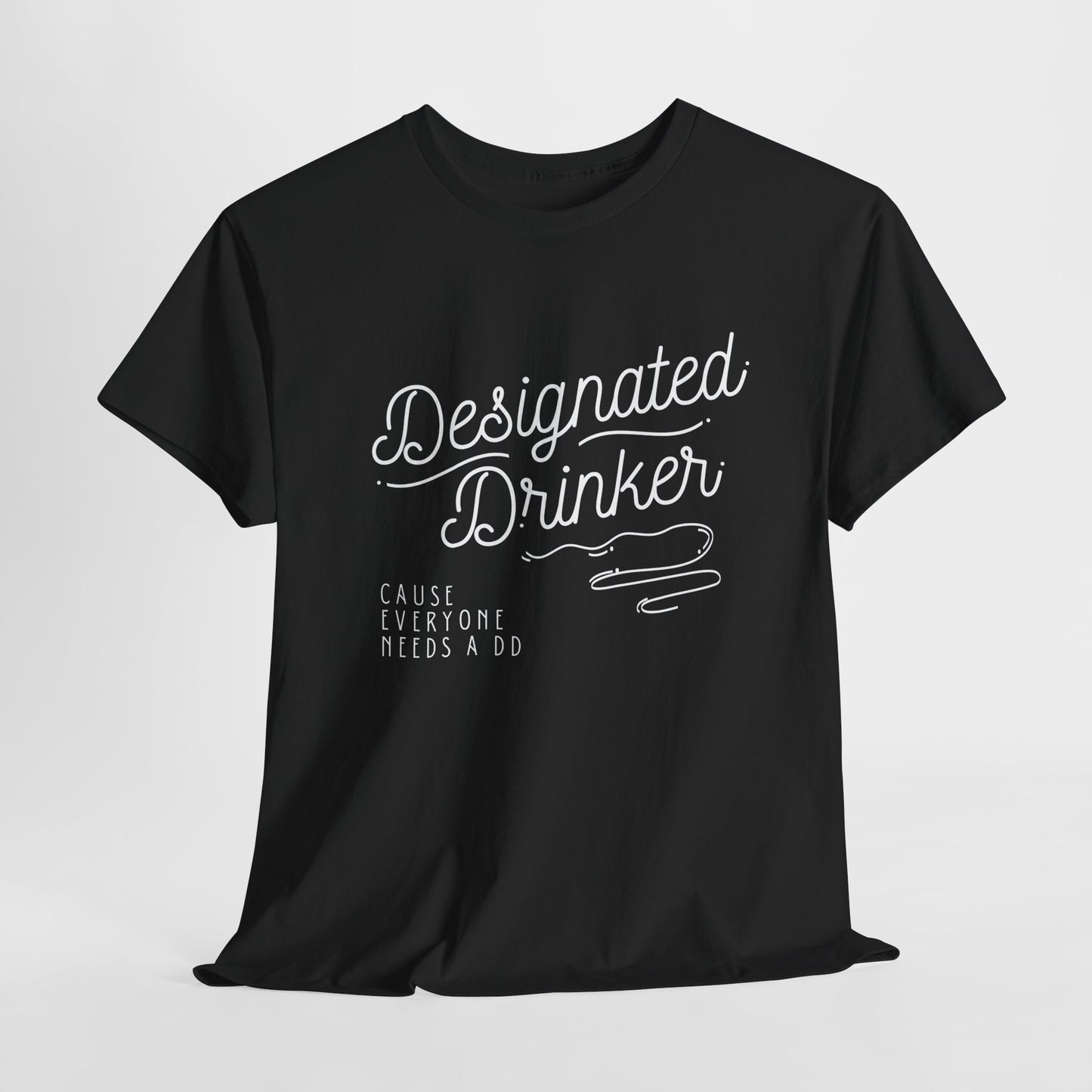 DD Designated Drinker Unisex Heavy Cotton Tee - Perfect for Parties & Gatherings