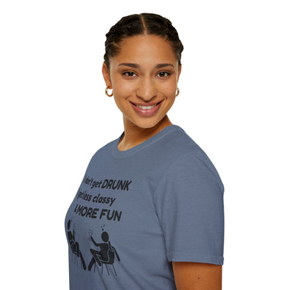 Less Classy More Fun, Unisex Softstyle T-Shirt