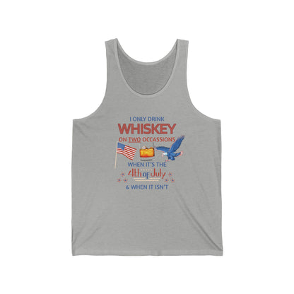 Patriotic Whiskey Tank Top for 4th of July Celebrations