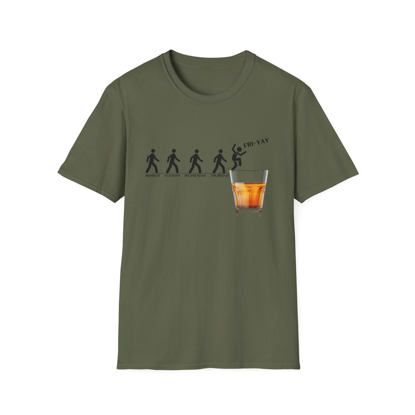 Fri-YAY Whiskey, Softstyle T-Shirt