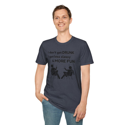 Less Classy More Fun, Unisex Softstyle T-Shirt