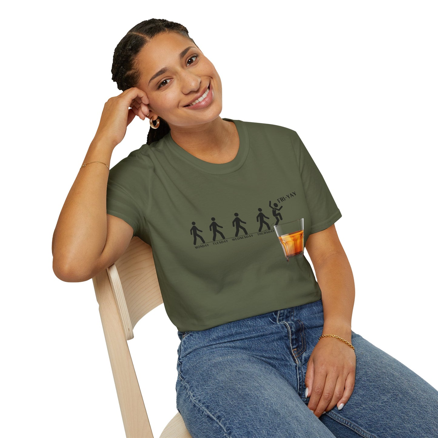 Fri-YAY Whiskey, Softstyle T-Shirt