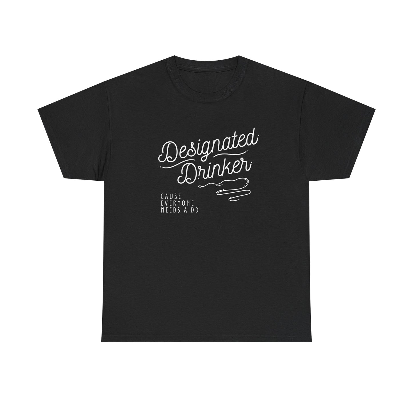 DD Designated Drinker Unisex Heavy Cotton Tee - Perfect for Parties & Gatherings