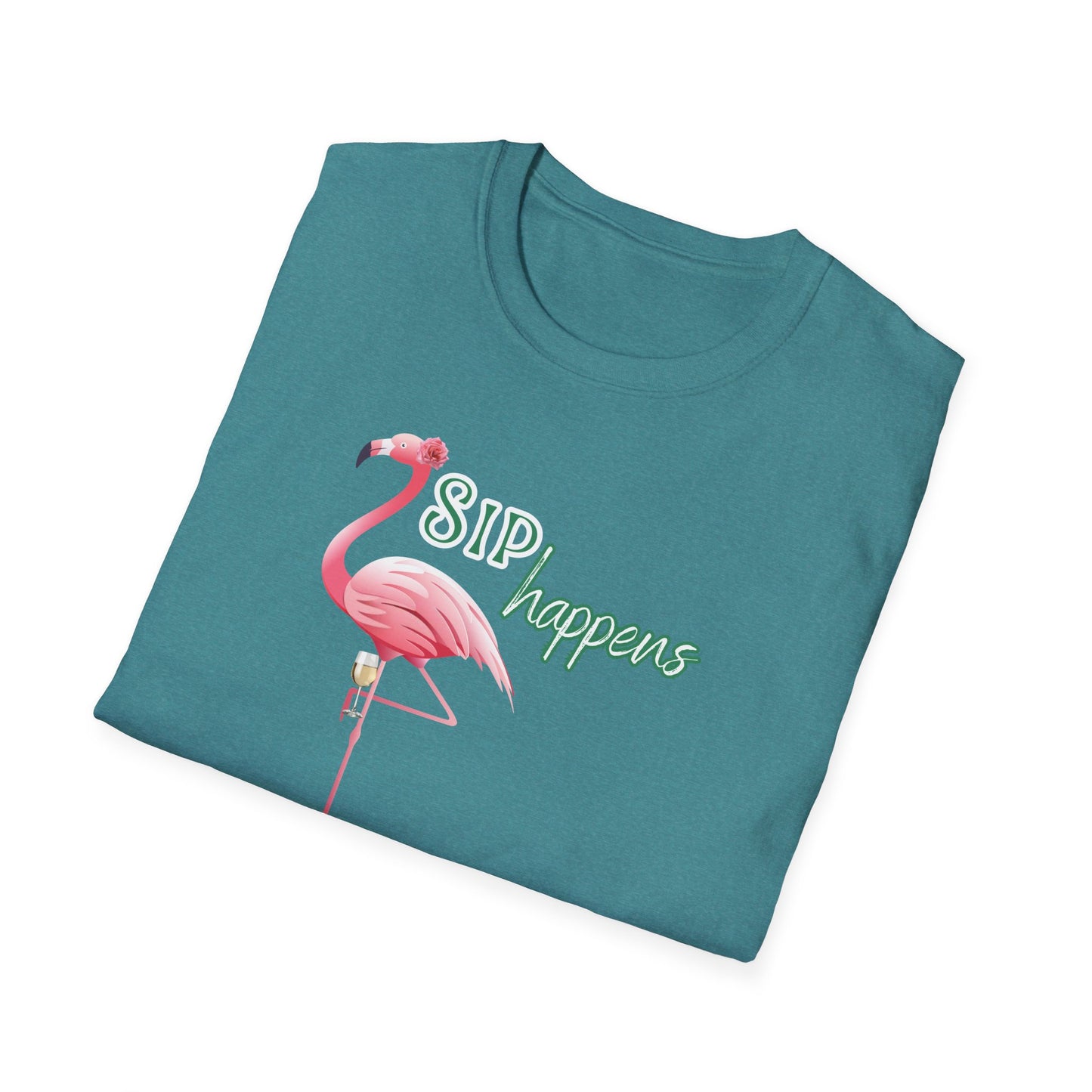 Sip Happens, Unisex Softstyle T-Shirt