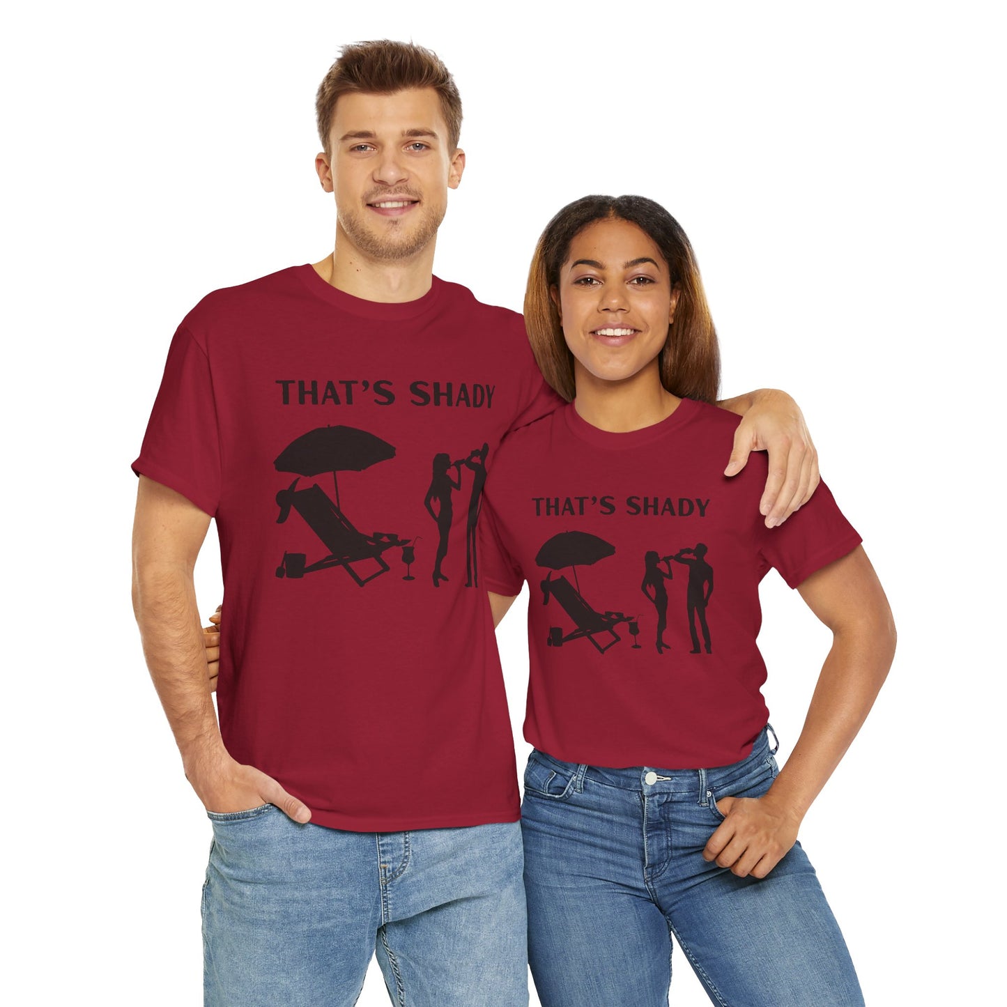 Funny Summer Tee, That's Shady Quote T-Shirt, Beach Dad Gift, Pool Party Outfits, Vacation Humor Tee, Unisex Cotton Shirt