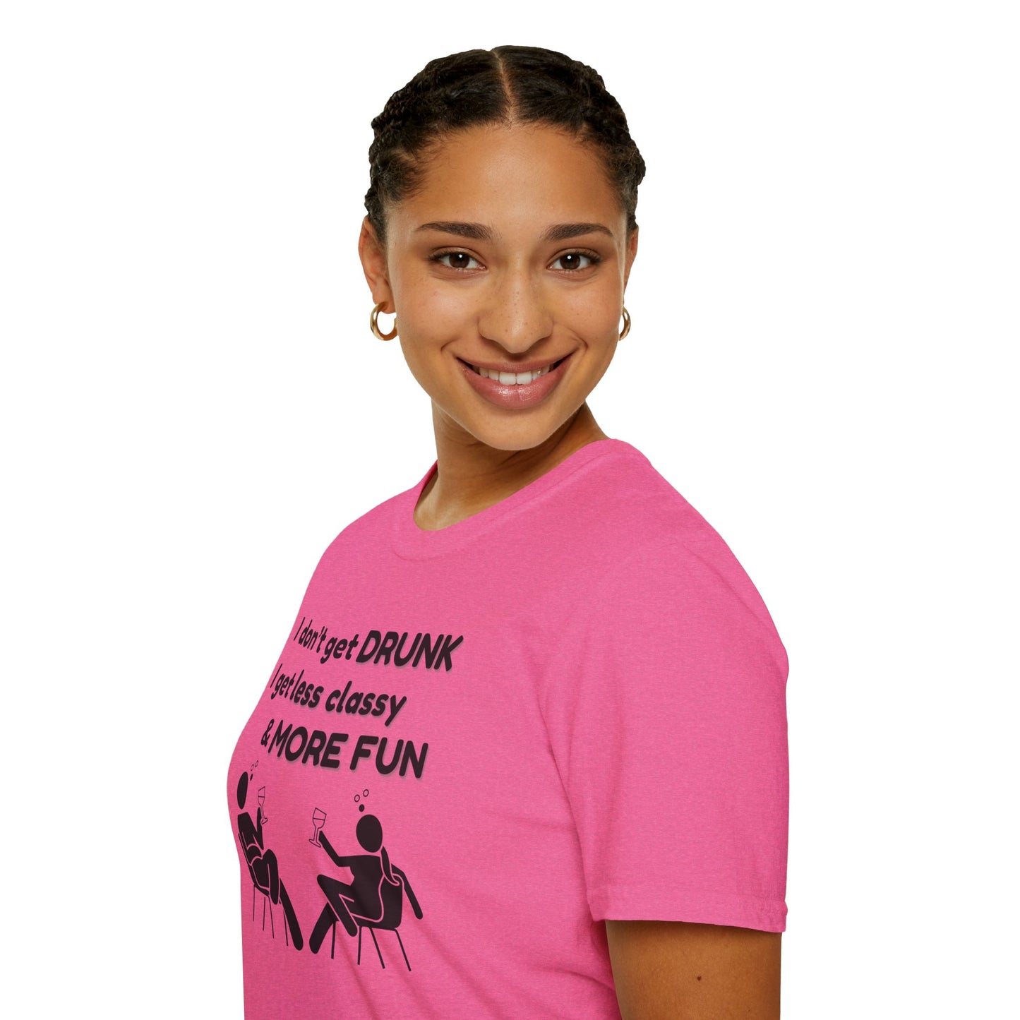 Less Classy More Fun, Unisex Softstyle T-Shirt