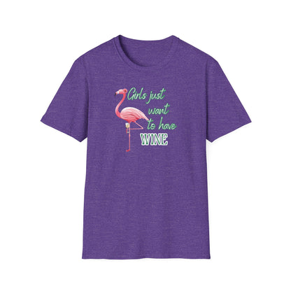 Girls just want to have wine, Unisex Softstyle T-Shirt