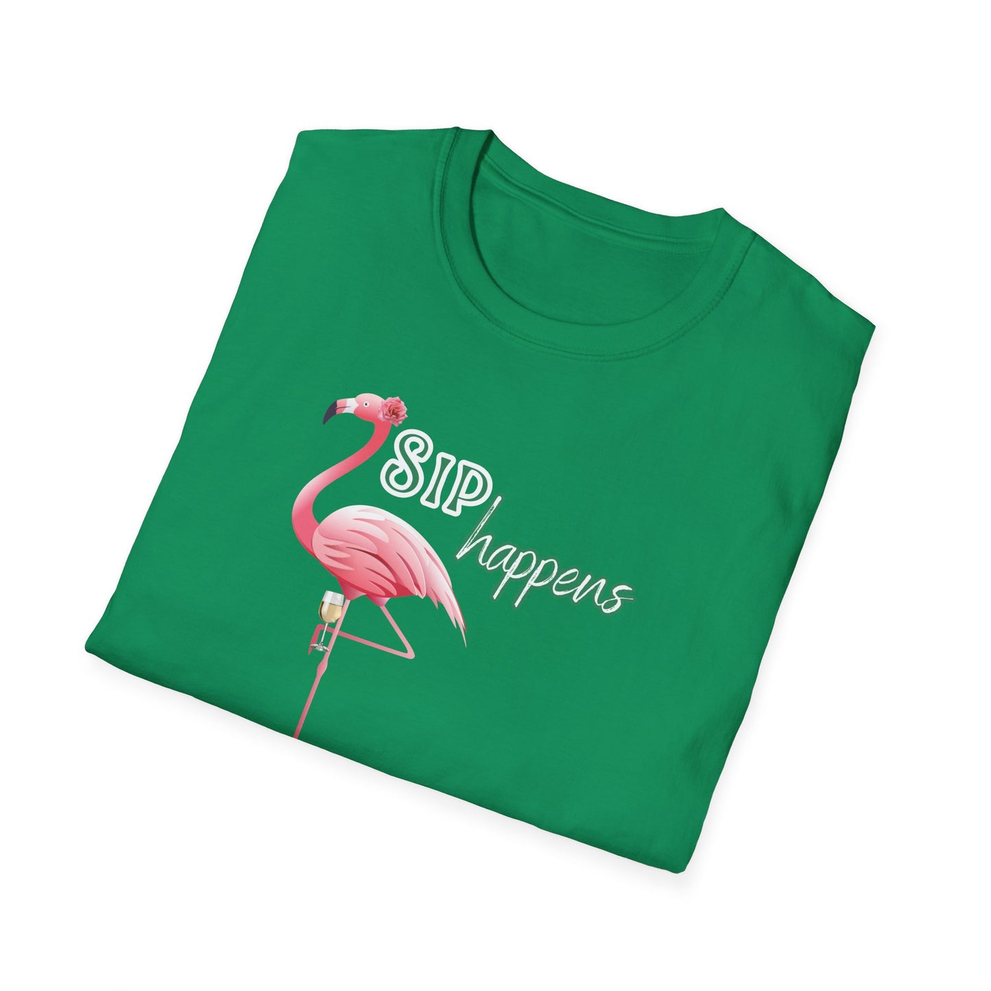 Sip Happens, Unisex Softstyle T-Shirt