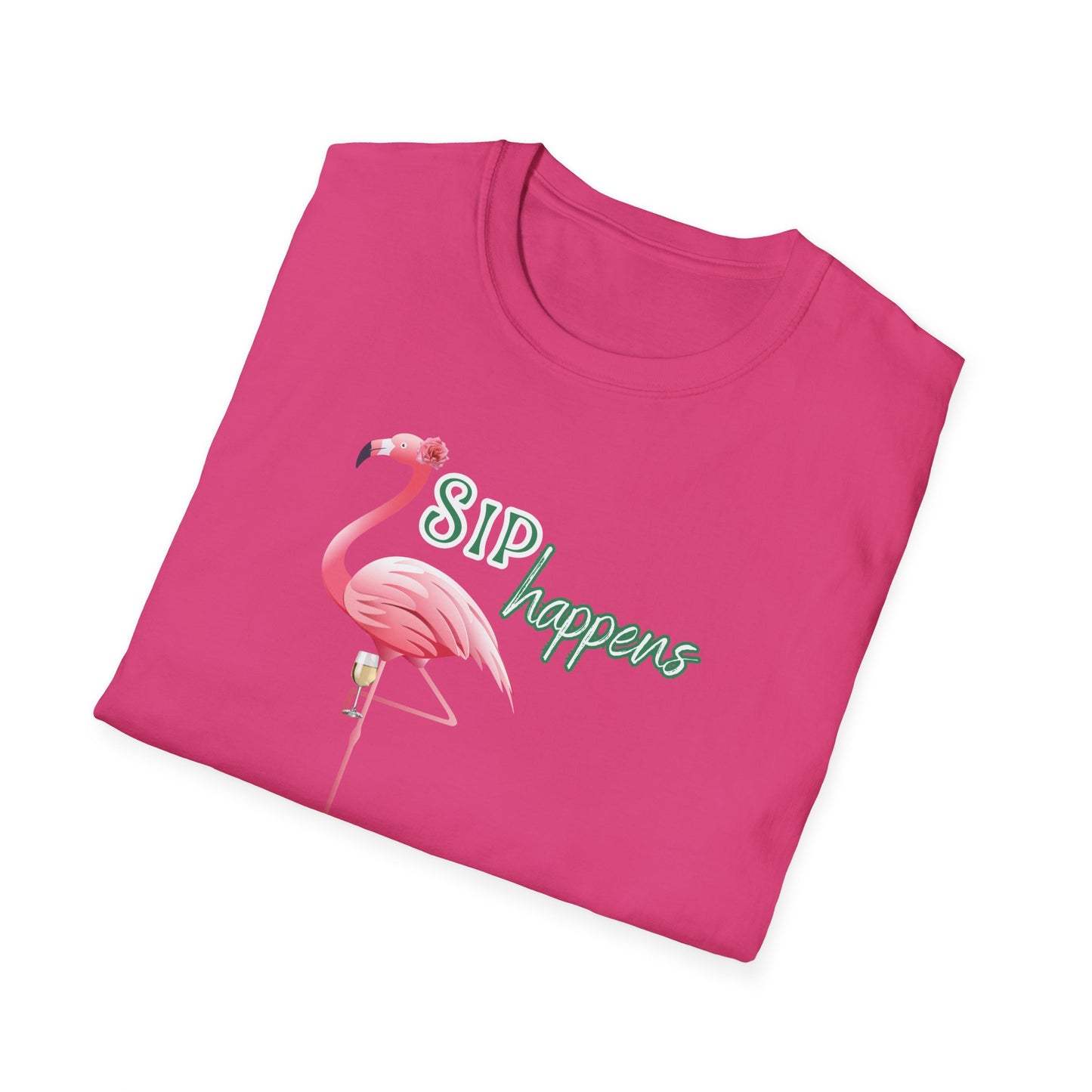 Sip Happens, Unisex Softstyle T-Shirt