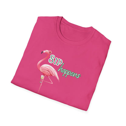 Sip Happens, Unisex Softstyle T-Shirt