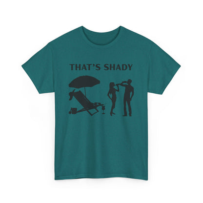 Funny Summer Tee, That's Shady Quote T-Shirt, Beach Dad Gift, Pool Party Outfits, Vacation Humor Tee, Unisex Cotton Shirt