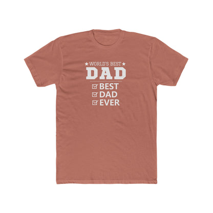 World's Best Dad Unisex Cotton Crew Tee – Perfect Father's Day Gift