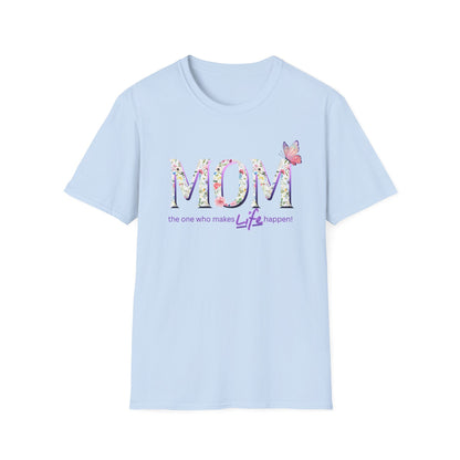 Floral Butterfly MOM T-Shirt - Perfect Gift for Mother's Day