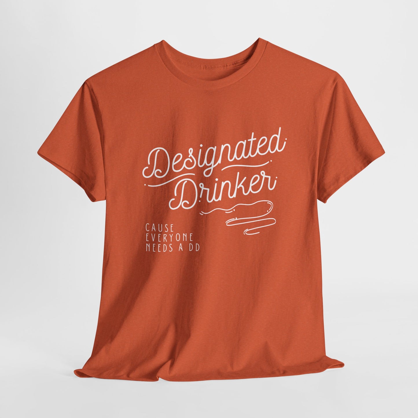 DD Designated Drinker Unisex Heavy Cotton Tee - Perfect for Parties & Gatherings