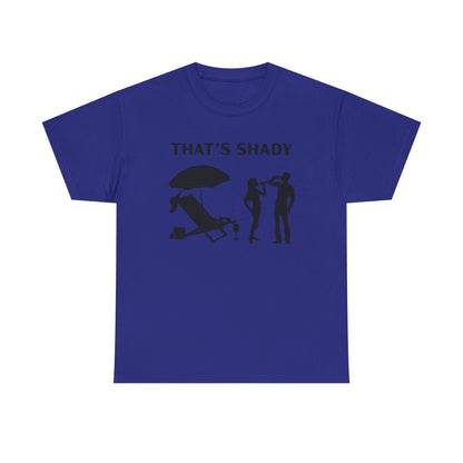 Funny Summer Tee, That's Shady Quote T-Shirt, Beach Dad Gift, Pool Party Outfits, Vacation Humor Tee, Unisex Cotton Shirt