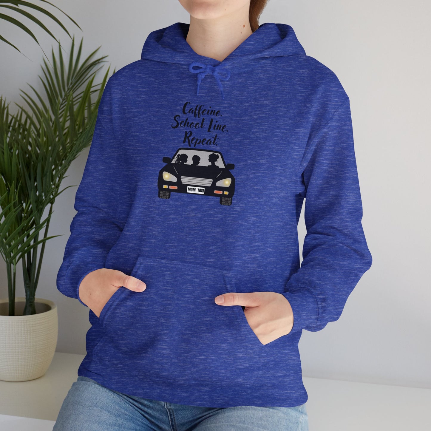 Caffeine, Car, Time Repeat Hoodie | Cozy Unisex Sweatshirt for Coffee Lovers