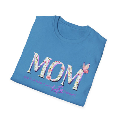 Floral Butterfly MOM T-Shirt - Perfect Gift for Mother's Day