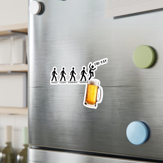 Friday Beer, Kiss-Cut Vinyl Decals