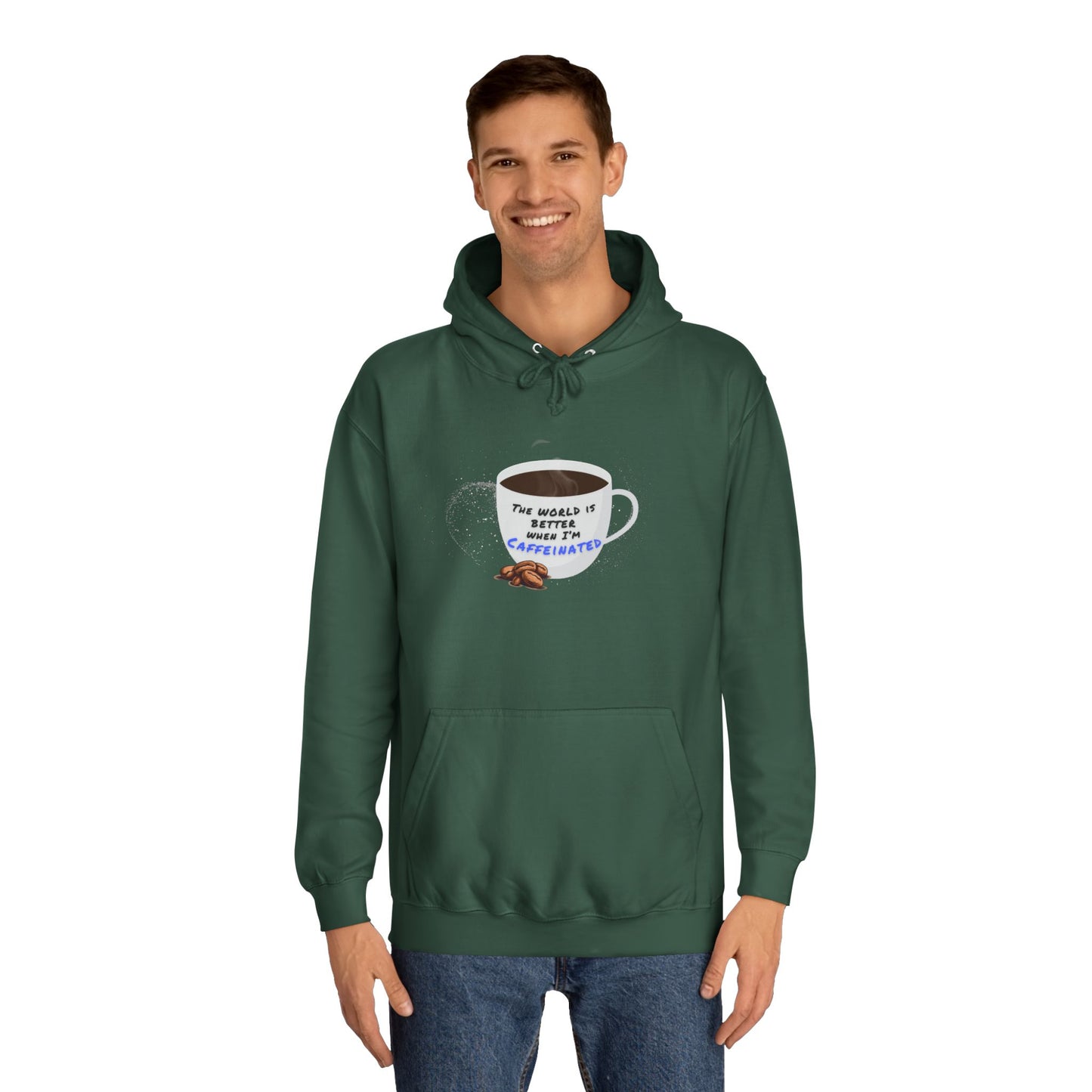 Caffeine Lover Hoodie - Unisex College Hoodie