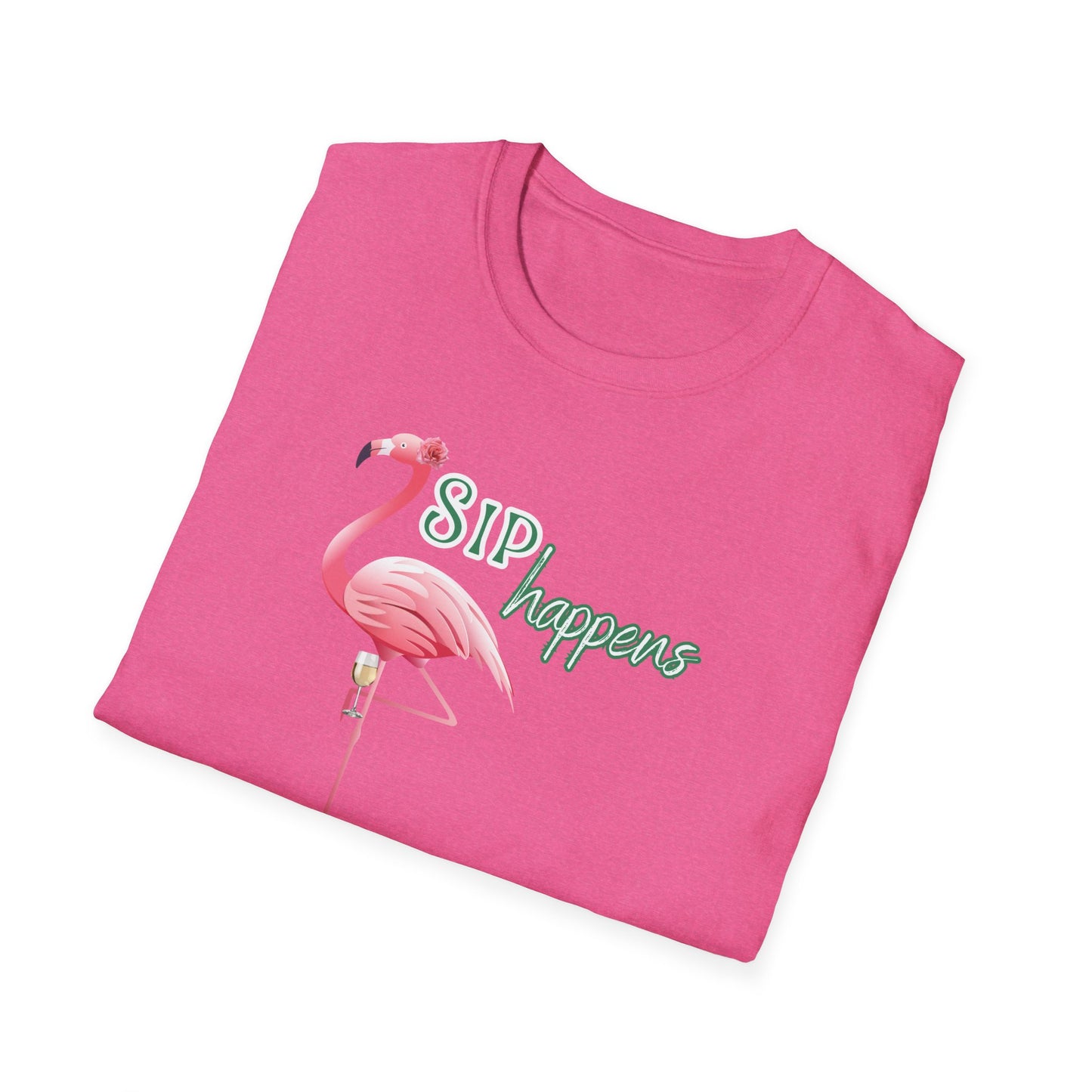Sip Happens, Unisex Softstyle T-Shirt