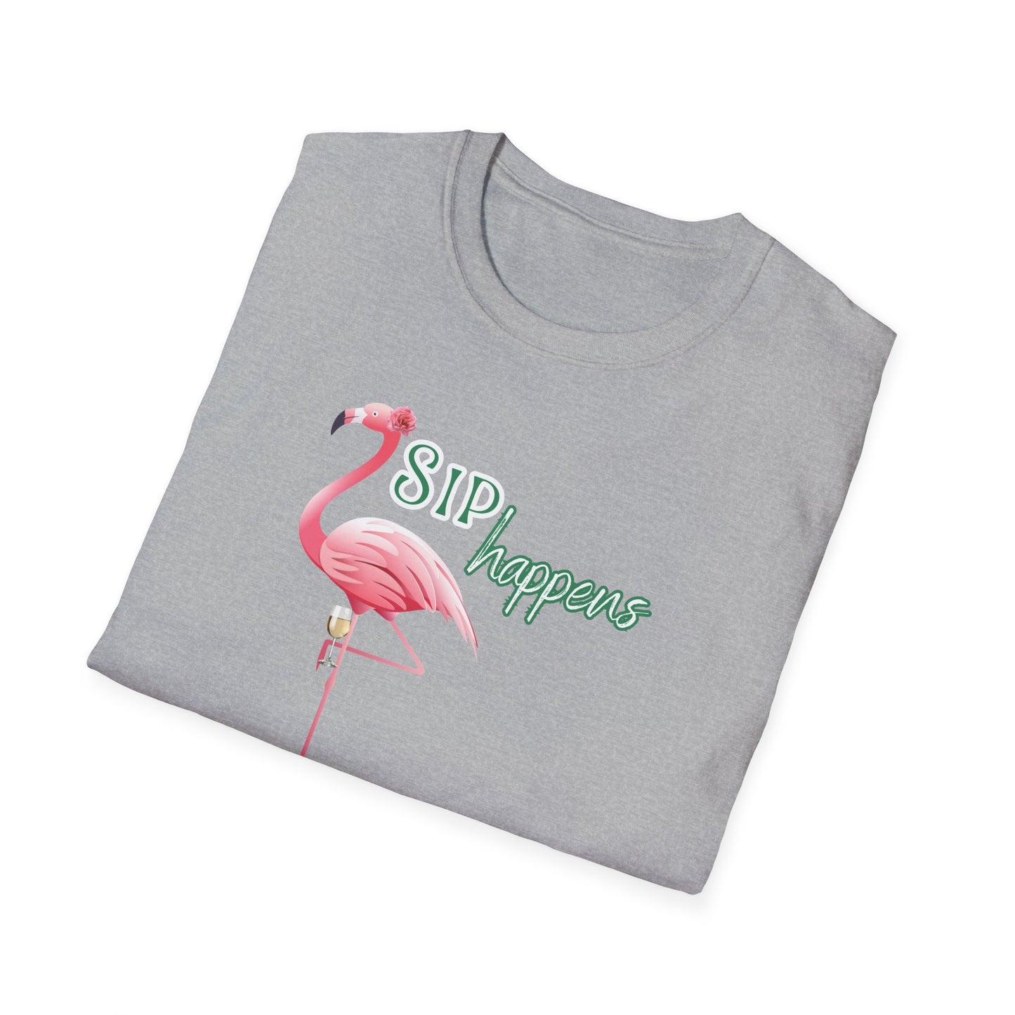 Sip Happens, Unisex Softstyle T-Shirt