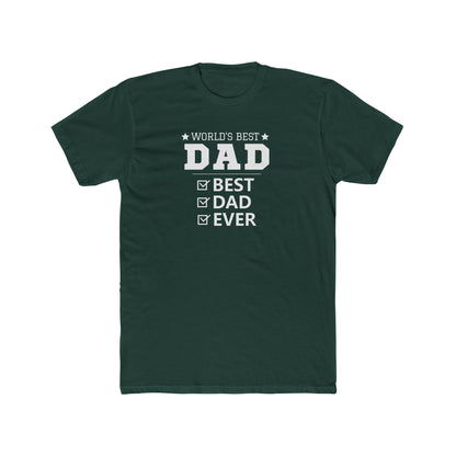 World's Best Dad Unisex Cotton Crew Tee – Perfect Father's Day Gift