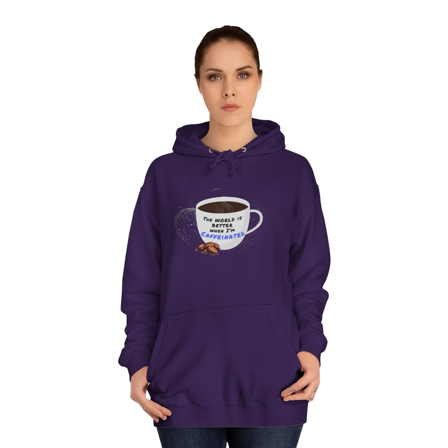 Caffeine Lover Hoodie - Unisex College Hoodie