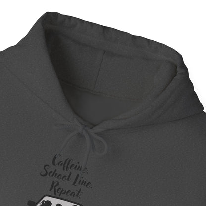 Caffeine, Car, Time Repeat Hoodie | Cozy Unisex Sweatshirt for Coffee Lovers