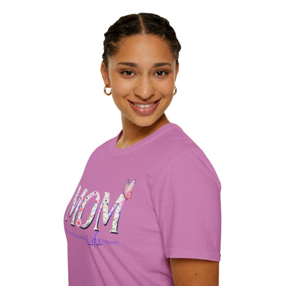 Floral Butterfly MOM T-Shirt - Perfect Gift for Mother's Day