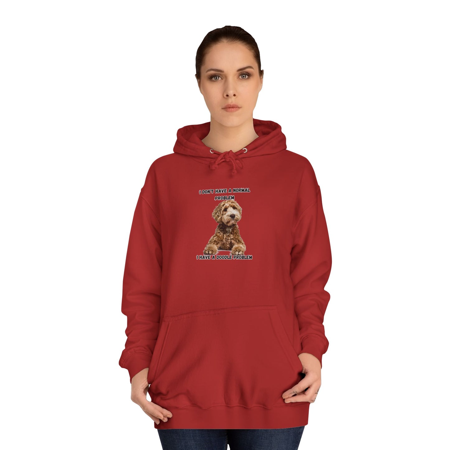 I have a Doodle Problem, Unisex College Hoodie