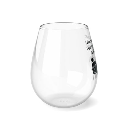 Less Classy More Fun, Stemless Wine Glass, 11.75oz