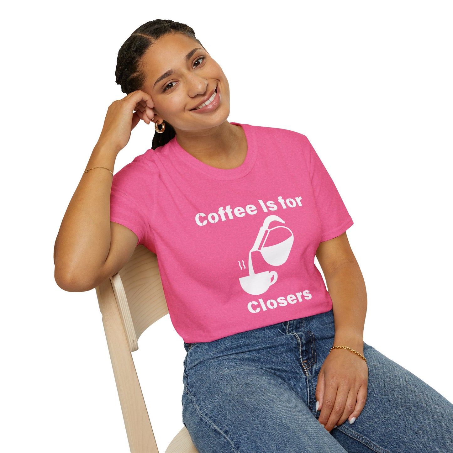 Coffee Is for Closers Unisex Softstyle T-Shirt - Perfect Gift for Coffee Lovers & Ambitious Professionals