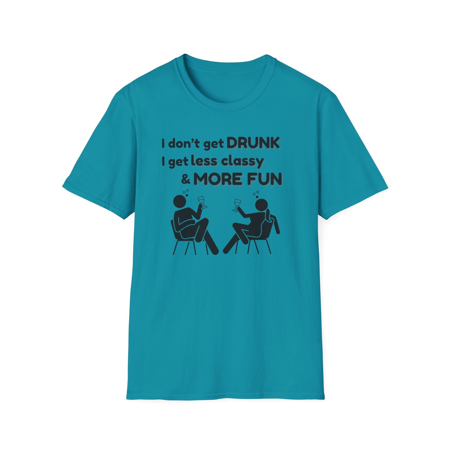 Less Classy More Fun, Unisex Softstyle T-Shirt
