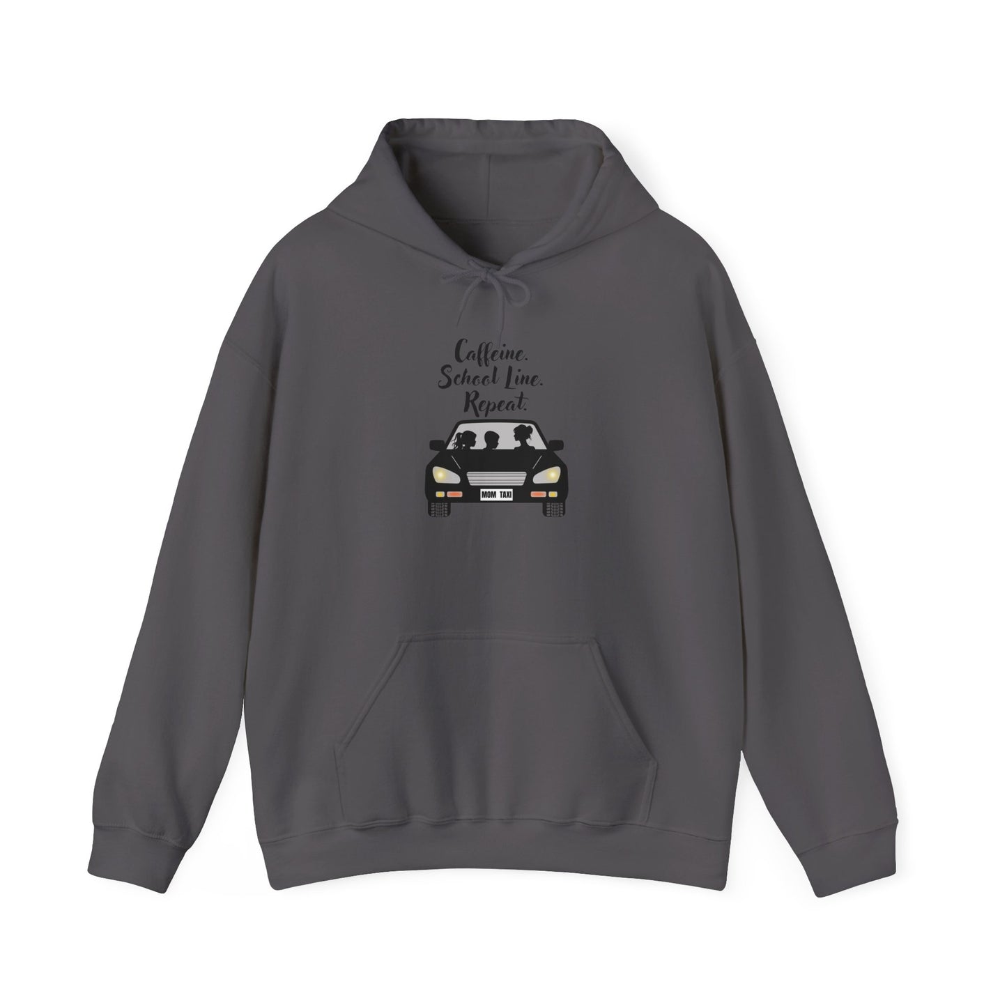 Caffeine, Car, Time Repeat Hoodie | Cozy Unisex Sweatshirt for Coffee Lovers