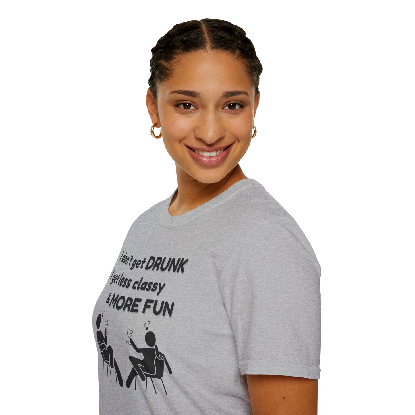 Less Classy More Fun, Unisex Softstyle T-Shirt