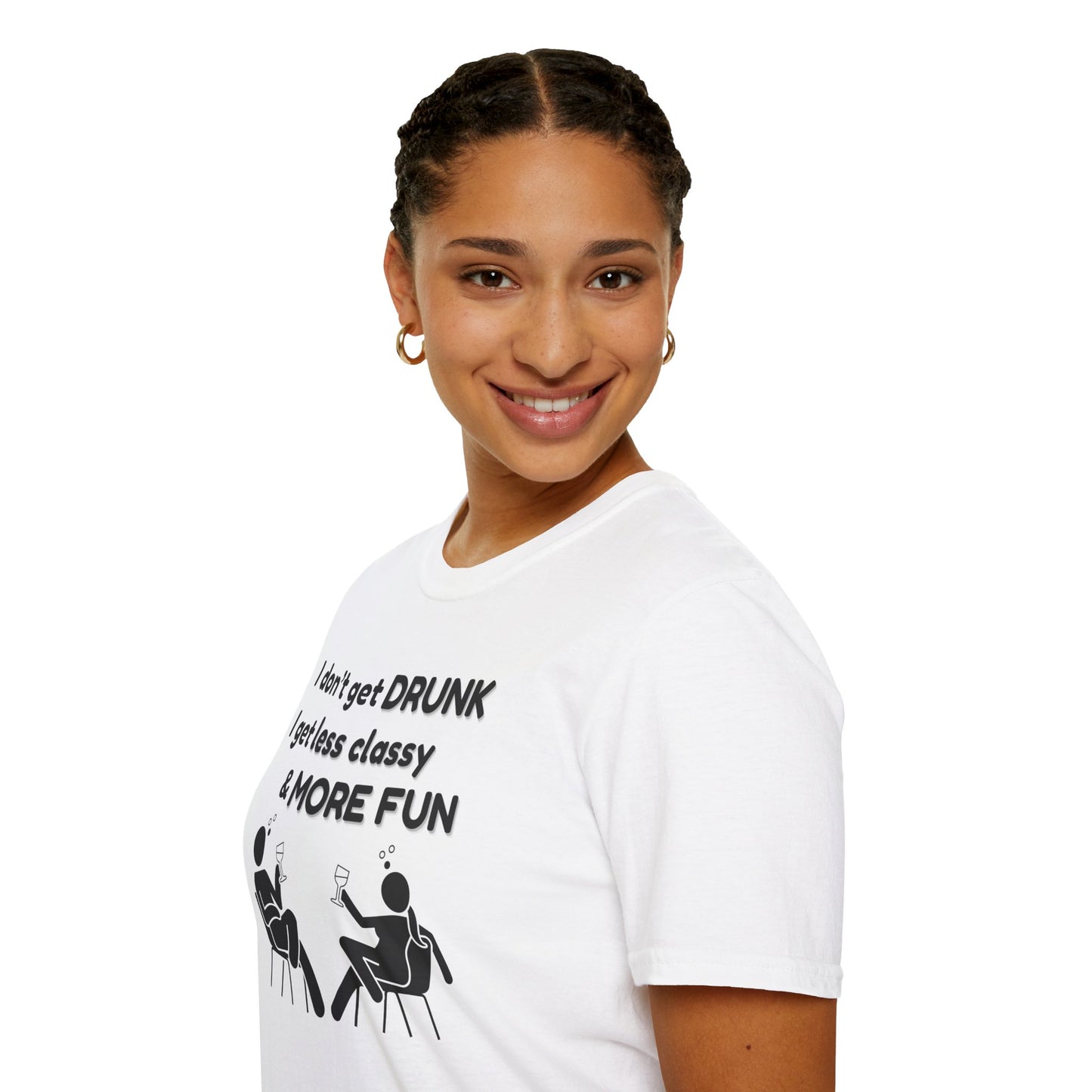 Less Classy More Fun, Unisex Softstyle T-Shirt