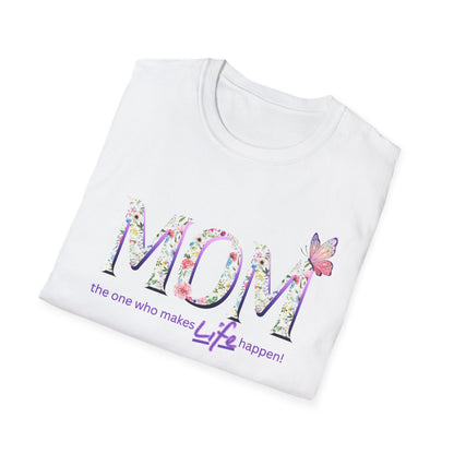 Floral Butterfly MOM T-Shirt - Perfect Gift for Mother's Day