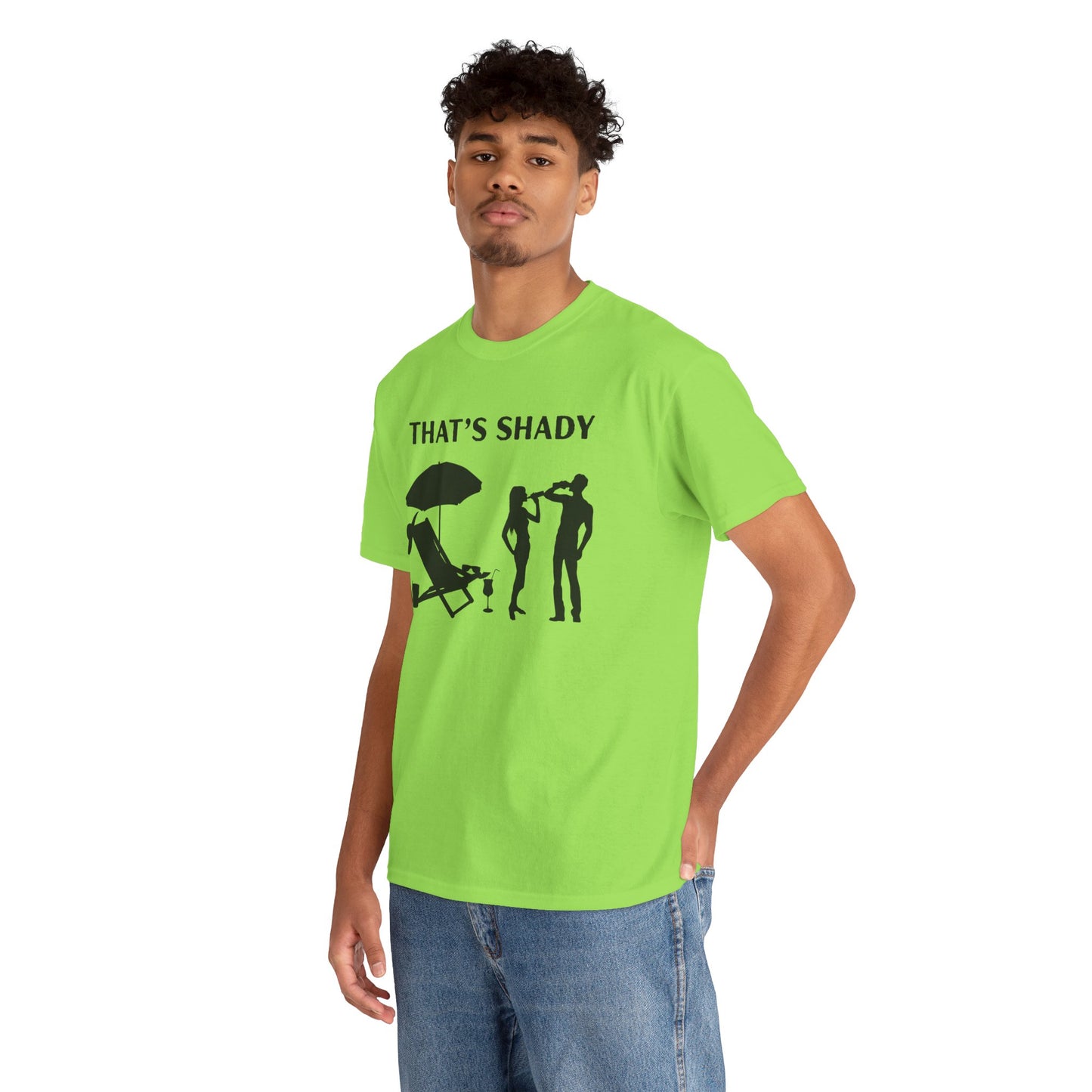 Funny Summer Tee, That's Shady Quote T-Shirt, Beach Dad Gift, Pool Party Outfits, Vacation Humor Tee, Unisex Cotton Shirt