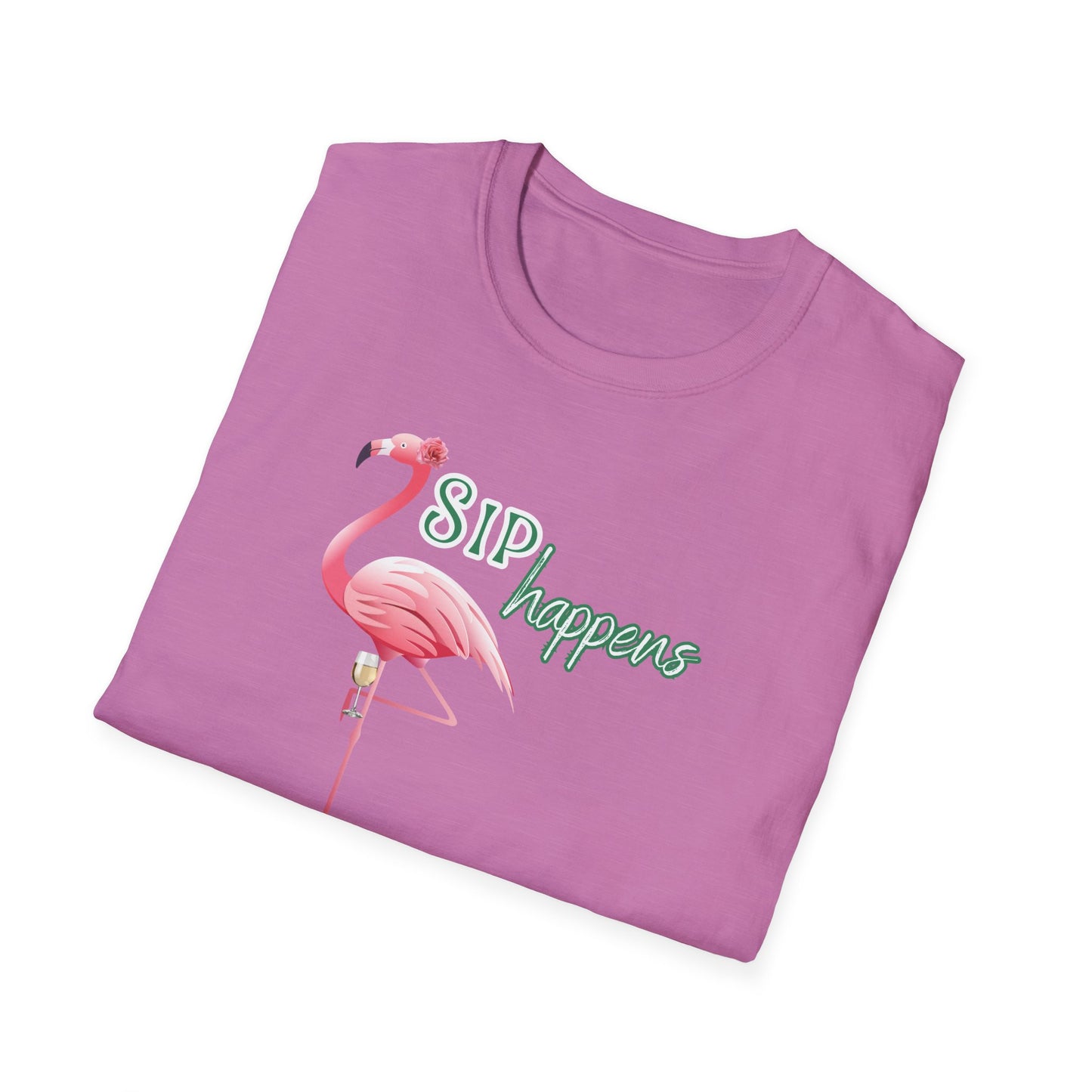 Sip Happens, Unisex Softstyle T-Shirt