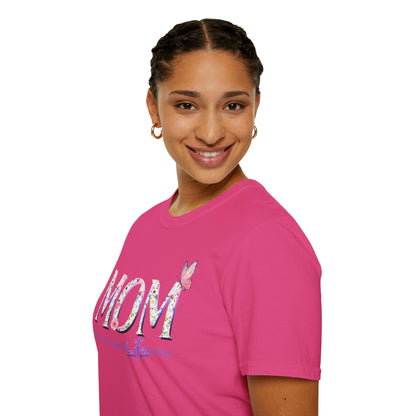 Floral Butterfly MOM T-Shirt - Perfect Gift for Mother's Day