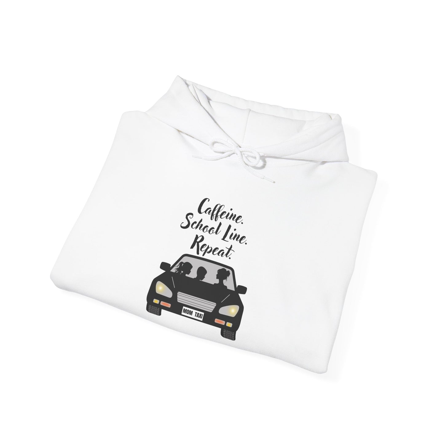 Caffeine, Car, Time Repeat Hoodie | Cozy Unisex Sweatshirt for Coffee Lovers