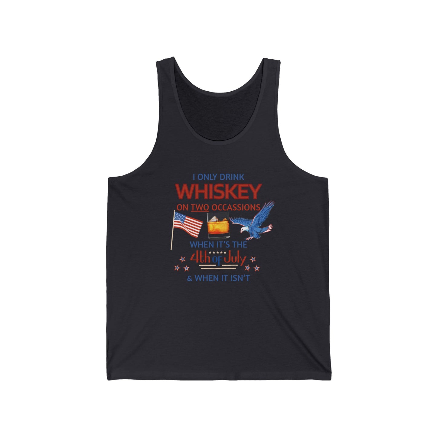 Patriotic Whiskey Tank Top for 4th of July Celebrations
