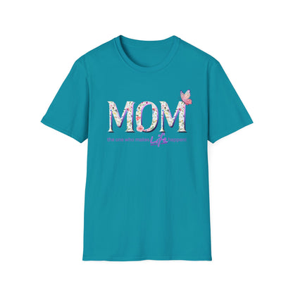 Floral Butterfly MOM T-Shirt - Perfect Gift for Mother's Day